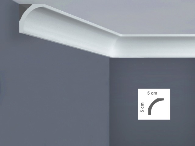 I706 Cornice per soffitto Dimensioni: 5 x 5 x 200 cm