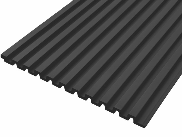 PANNELLO KYOTO IN POLISTIRENE 2650x240mm GRIGIO SCURO