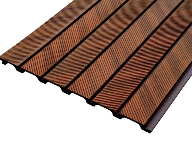 PANNELLO KOBE POLIS. 2650x240mm LEGNO CHIARO RIGHE DIAGONALI