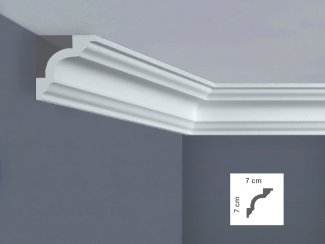  I778 Cornice per soffitto Dimensioni: 7 x 7 x 200 cm